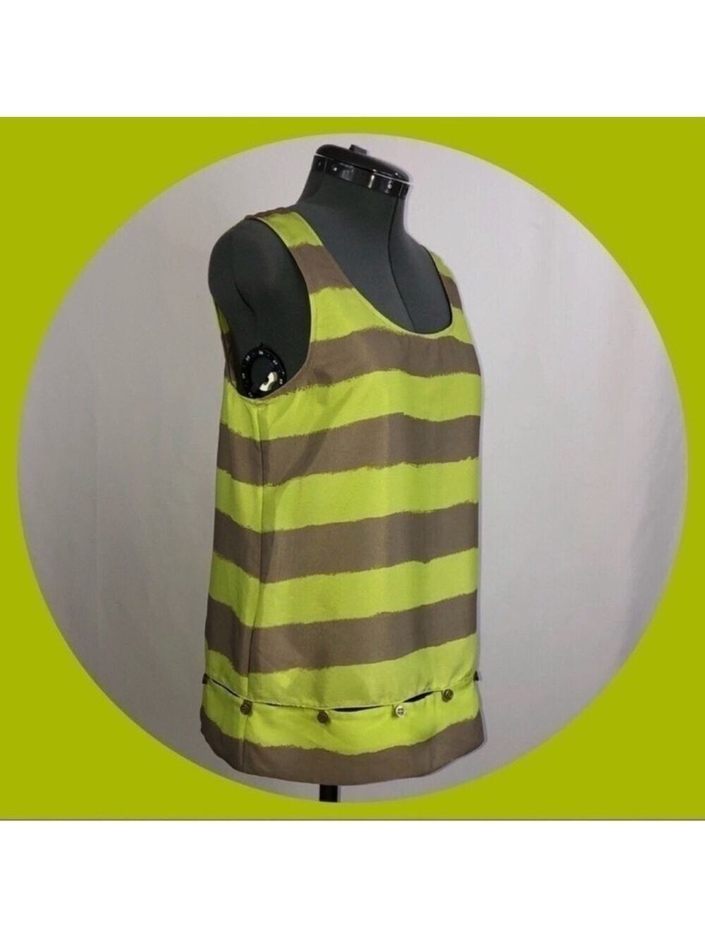 BCBGeneration Unique sleeveless striped tank top. Size XS. NWT!